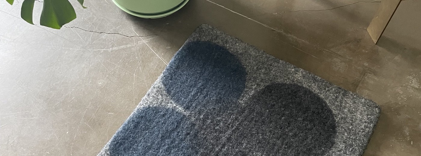 Peace Industry felt rug