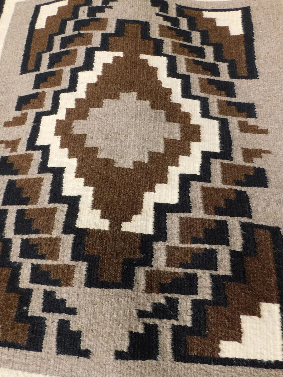 Two Grey Hills Navajo weaving