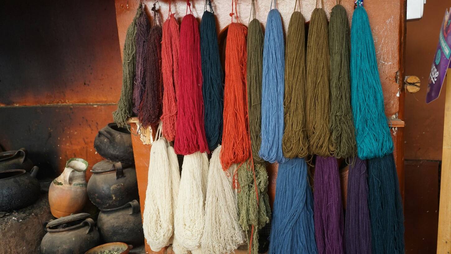 A weaver at the loom